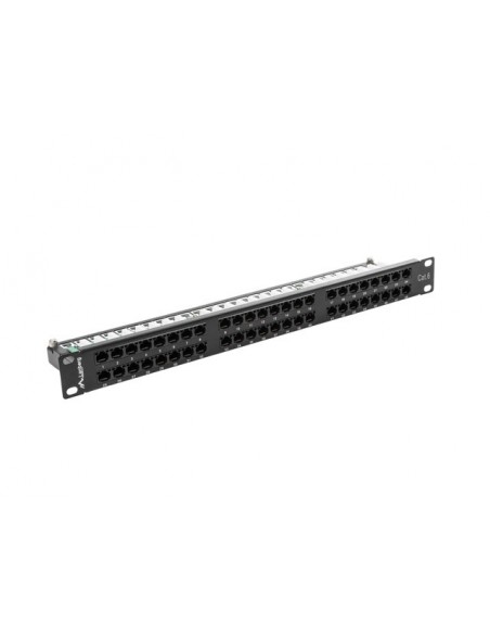 PATCH PANEL LANBERG 48 PUERTOS 1U 19? CAT.6 NEGRO