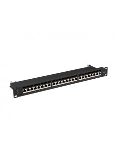 PATCH PANEL LANBERG 24 PUERTOS 1U 19? CAT.7 FTP NEGRO