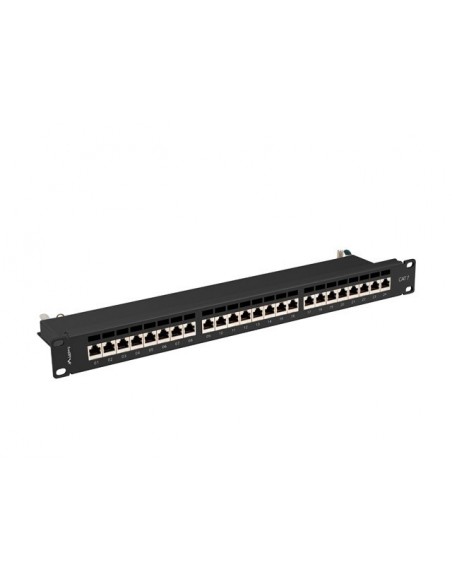 PATCH PANEL LANBERG 24 PUERTOS 1U 19? CAT.7 FTP NEGRO