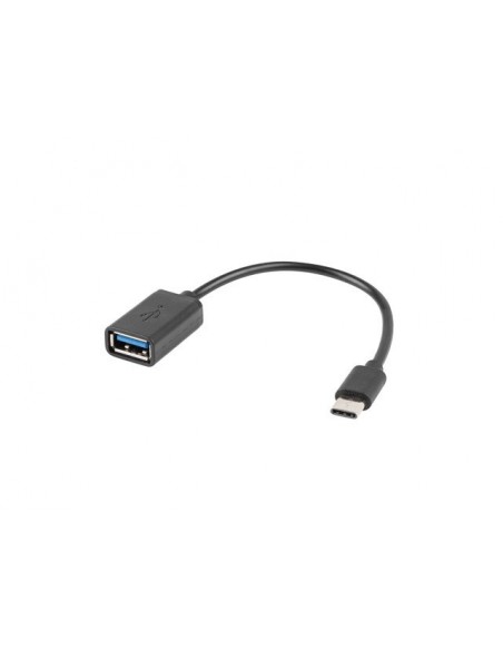 ADAPTADOR LANBERG OTG USB-C(M) A USB-A 2.0 (H) 15 CM NEGRO