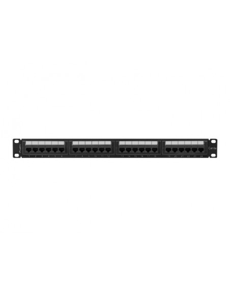 PATCH PANEL LANBERG 24 PUERTOS 1U 19? CAT.6A UTP NEGRO