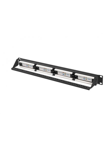 PATCH PANEL LANBERG 24 PUERTOS 1U 19? CAT.6A UTP NEGRO