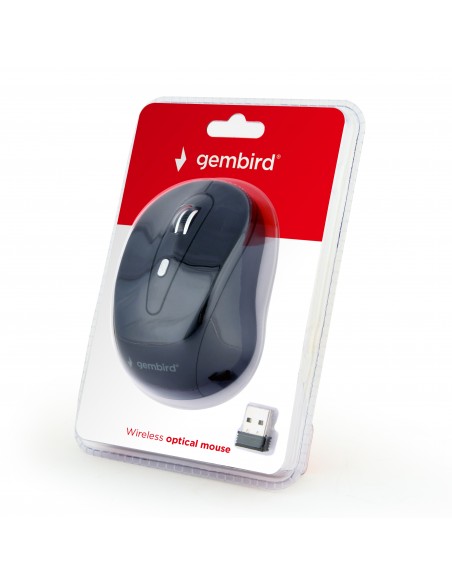 Gembird Inalámbrico 1600DPI Negro