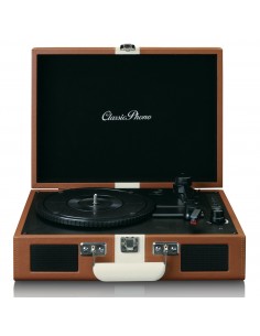 TOCADISCOS LENCO TT-120BNWH MARRON