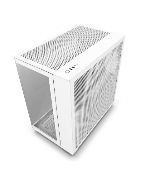 CAJA ATX SEMITORRE NZXT H9 FLOW BLANCO CRISTAL