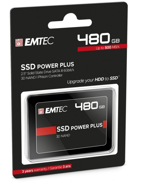DISCO SSD EMTEC 480GB 3D NAND PHISON