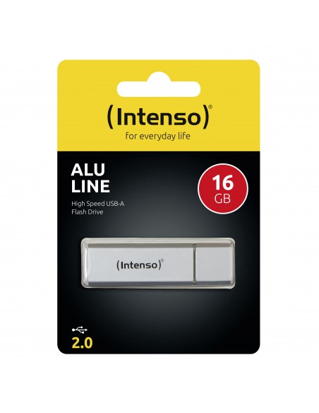 Intenso 3521472 Lápiz USB 2.0 Alu 16GB Silver