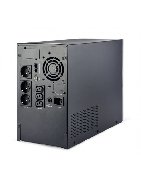 SAI GEMBIRD DE ONDA SENOIDAL PURA DE 3000 VA PANT LCD 3 SALI SCHUKO USB NEGRO