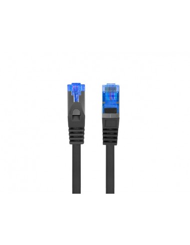 LATIGUILLO LANBERG CAT.6A S FTP LSZH CCA 15M FLUKE PASSED NEGRO