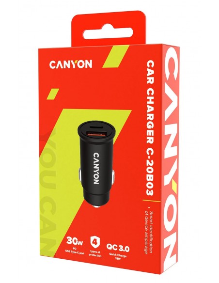 CARGADOR 2XUSB COCHE CANYON 30W
