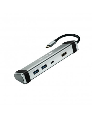 HUB 4 PUERTOS CANYON GRIS