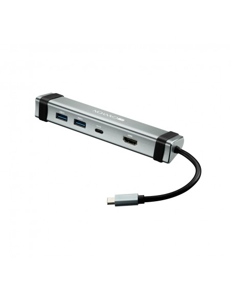 HUB 4 PUERTOS CANYON GRIS