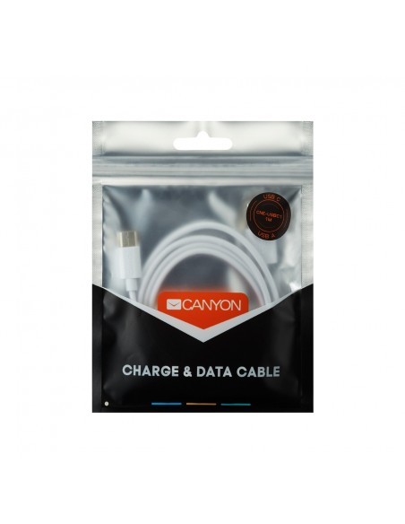 CABLE USB(C) A USB(A) CANYON 1M BLANCO