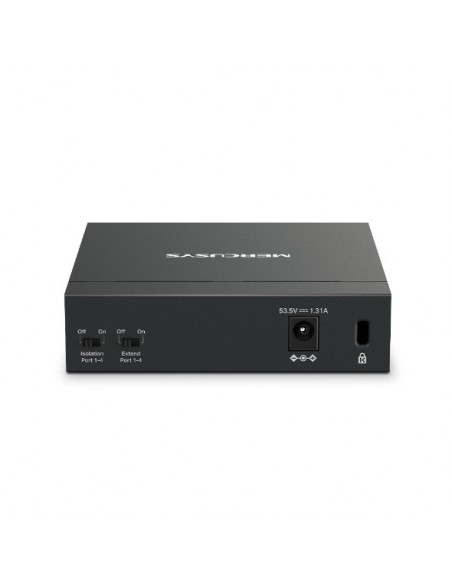 Mercusys MS105GP switch Gigabit Ethernet (10 100 1000) Energía sobre Ethernet (PoE) Negro
