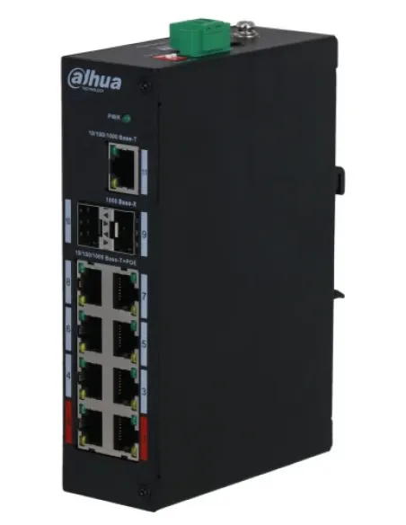 DAHUA - DH-PFS3211-8GT-V2 - SWITCH POE 8 PUERTOS GIGABIT + 1 UPLINK GIGABIT + 2SFP
