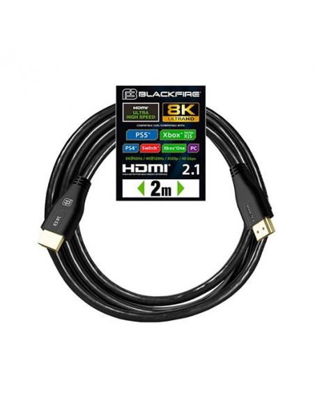 CABLE HDMI(A) A HDMI(A) 8K BLACKFIRE 2M NEGRO
