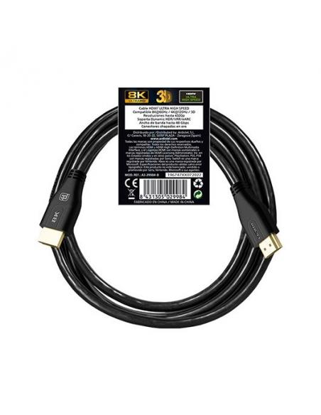 CABLE HDMI(A) A HDMI(A) 8K BLACKFIRE 2M NEGRO