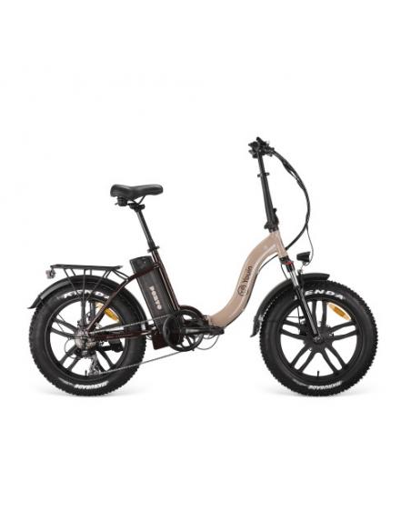 EBIKE  PORTO - URBAN - FAT 20” X 4 - BAT.EXTRAIBLE  - NEGRO/OCRE