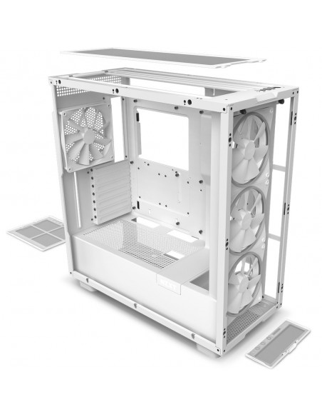 CAJA  ATX SEMITORRE NZXT H7 ELITE RGB BLANCA CRISTAL CM-H71EW-02
