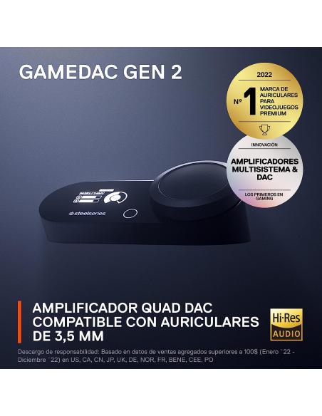 AURICULARES STEELSERIES ACCESORIO GAMEDAC GEN 2 (60262)