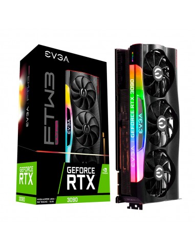 EVGA FTW3 Ultra Gaming GeForce RTX 3090 24GB GDDR6 DLSS3 Negra