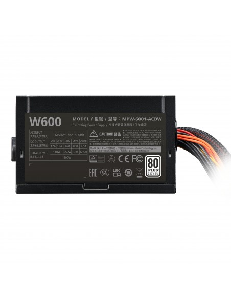 Cooler Master Elite Nex 600W ATX 80 Plus White Negra