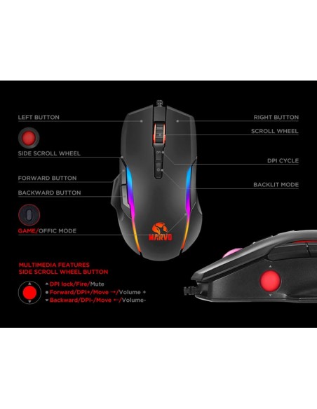 Scorpion Gaming G945 RGB Negro