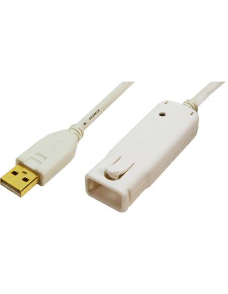 CABLE EXTENSOR USB 12M AMACHO-AHEMBRA AMPLIFICADO LOGILINK