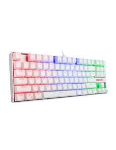 REDRAGON K552W-RGB KUMARA WHITE RGB, Teclado Mecánico Gaming