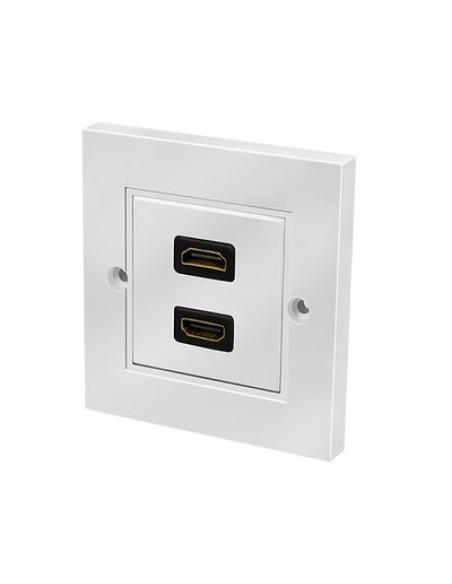 BASE DE ENCHUFE LOGILINK 2 HDMI BLANCO