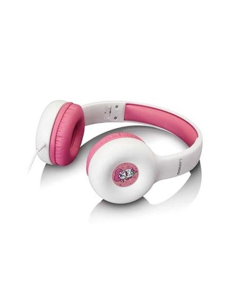 AURICULARES LENCO HP-010PK BLANCO/ROSA