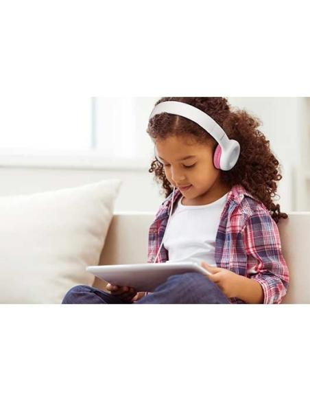 AURICULARES LENCO HP-010PK BLANCO/ROSA