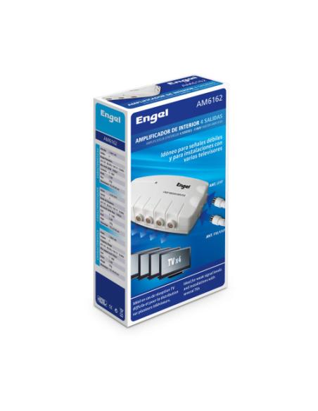 AMPLIFICADOR INTERIOR 4 SALIDAS (9dB/V12dB/U90dBuV)-FMyTV-LTE 5G