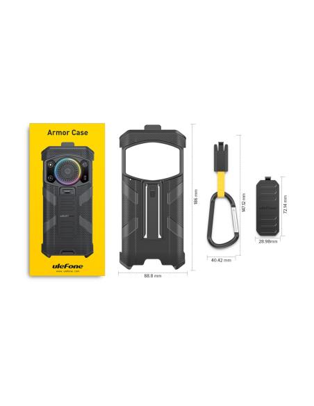 ULEFONE SMARTPHONE ARMOR 21 BLACK 4G/ 6.58" HD/ HELIO G99/256GB ROM/8GB RAM/16MP/9600MAH/IP68