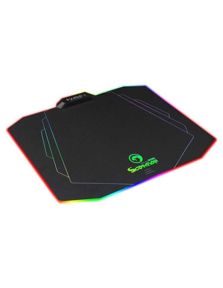 ALFOMBRILLA GAMING SCORPION MG02 RIGIDA CON LUCES LED
