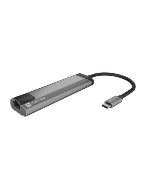 ADAPTADOR 5 IN 1 USB-C  NATEC FOWLER GO 2X USB 3.0 HUB, HDMI 4K, USB-C PD