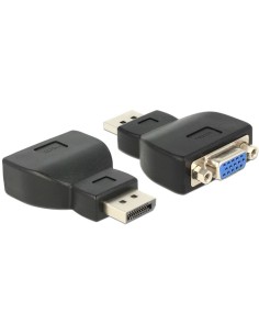 DeLOCK 65567 adaptador de cable DisplayPort VGA Negro