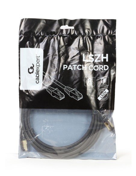 GEMBIRD CABLE RED S-FTP CAT 8 LSZH NEGRO 0,5 M