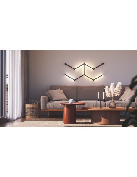 ACCESORIO NANOLEAF SKIN LINES BLACK MATTE 9PK