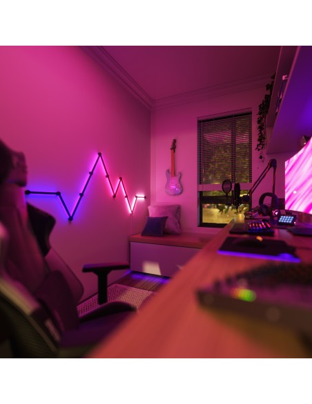 ACCESORIO NANOLEAF SKIN LINES BLACK MATTE 9PK