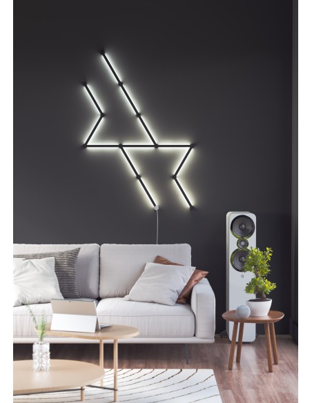 ACCESORIO NANOLEAF SKIN LINES BLACK MATTE 9PK