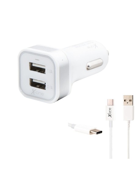 X-ONE XONE194556 cargador de dispositivo móvil Gris, Blanco