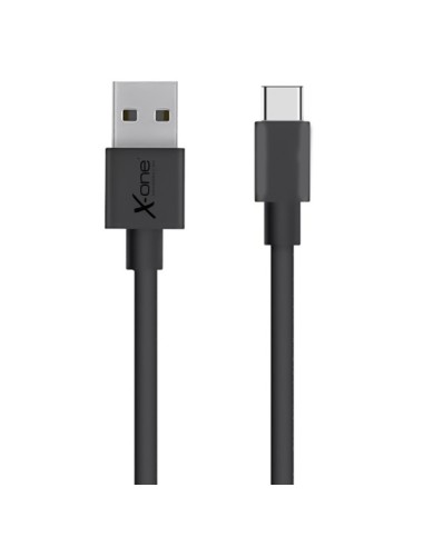 X-ONE CPC1000B cable USB 1 m 2.0 USB A USB C Negro