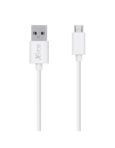 X-ONE CPM1000W cable USB 1 m 2.0 USB A Micro-USB A Blanco