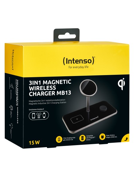 Intenso | Cargador inalámbrico MB13 3en1
