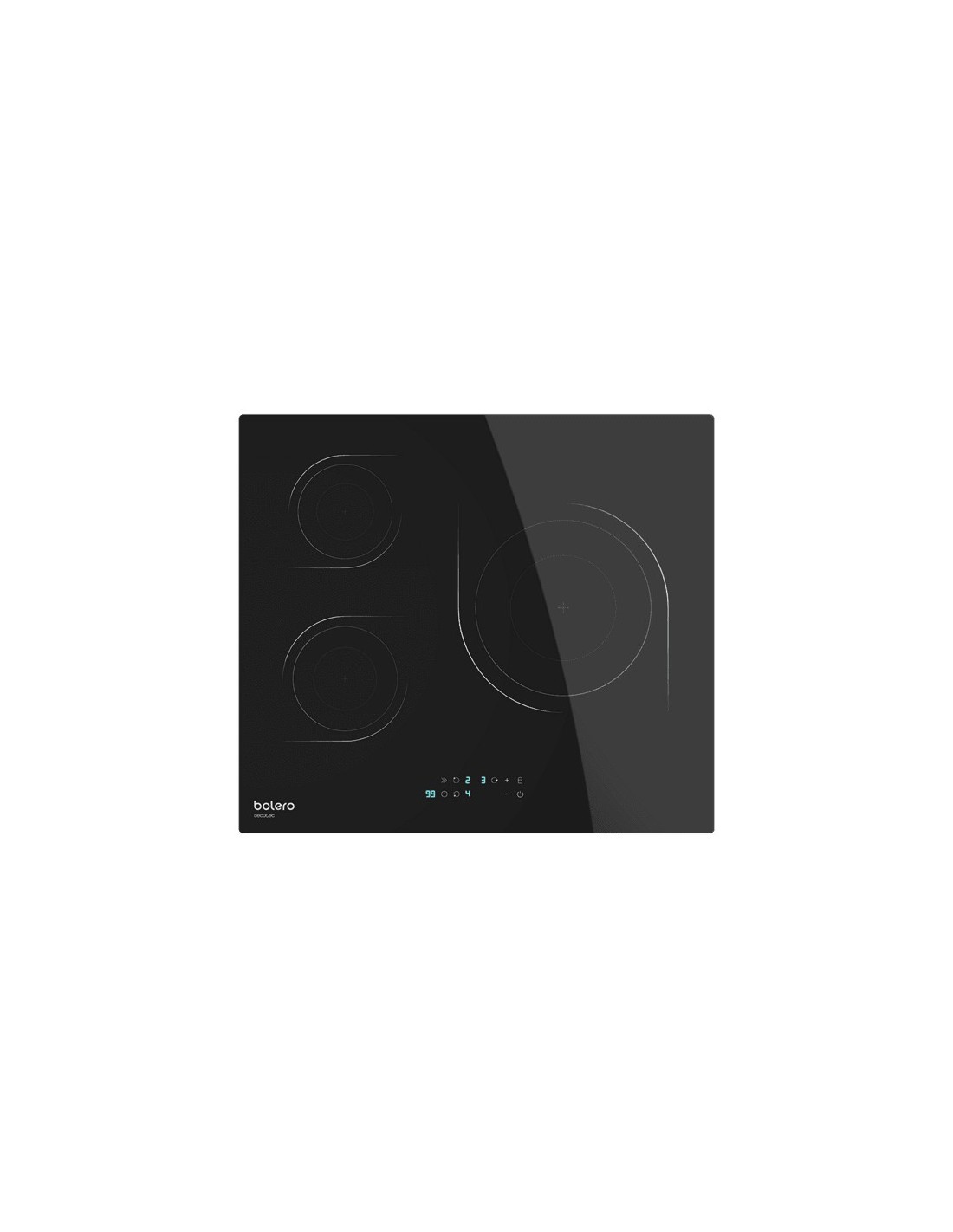 Cecotec 02502 hobs Negro Integrado 59 cm Con placa de inducción 3 zona(s)