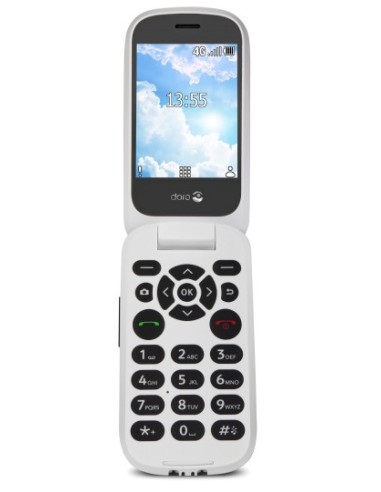 TELEFONO MOVIL SENIOR DORO 7080 2,8" 512MB 4GB BLANCO NEGRO