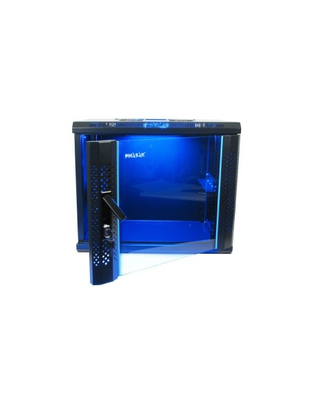 ARMARIO RACK MURAL PHASAK 9U INCLUYE CERRADURA PHO 2109 600
