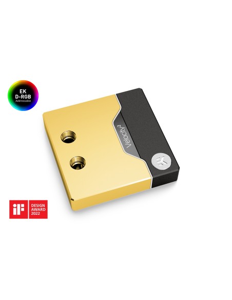 Custom BLOQUE CPU EKWB QUANTUM VELOCITY2 GOLD D-RGB