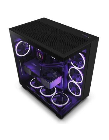 NZXT H9 Flow ATX Cristal Templado Negra